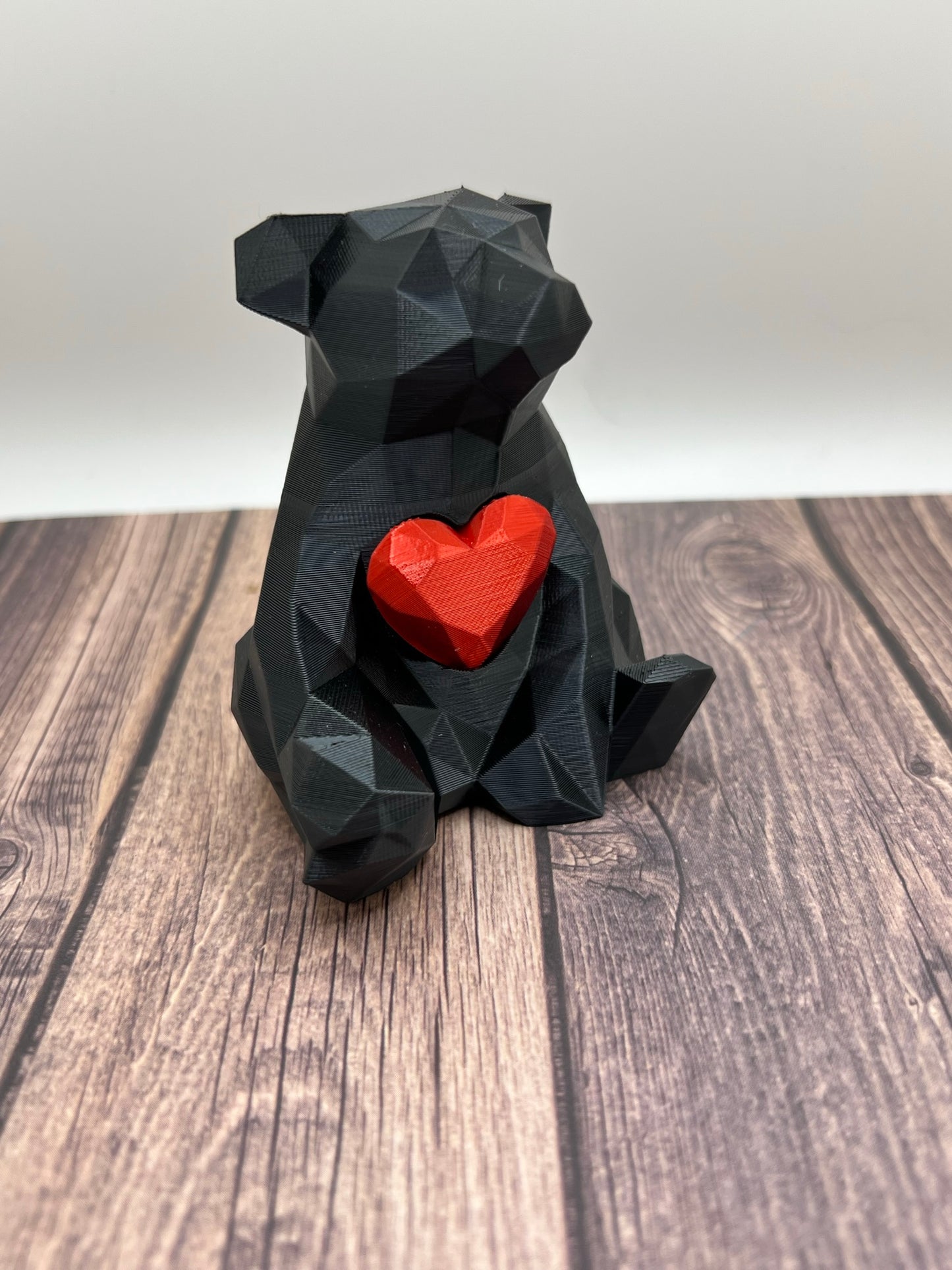 Low Poly Bear with Heart