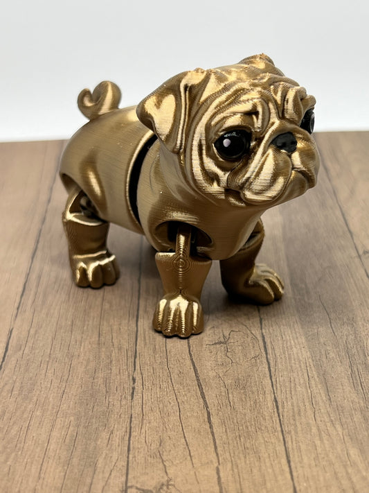 Pug Dog Flexi - Medium